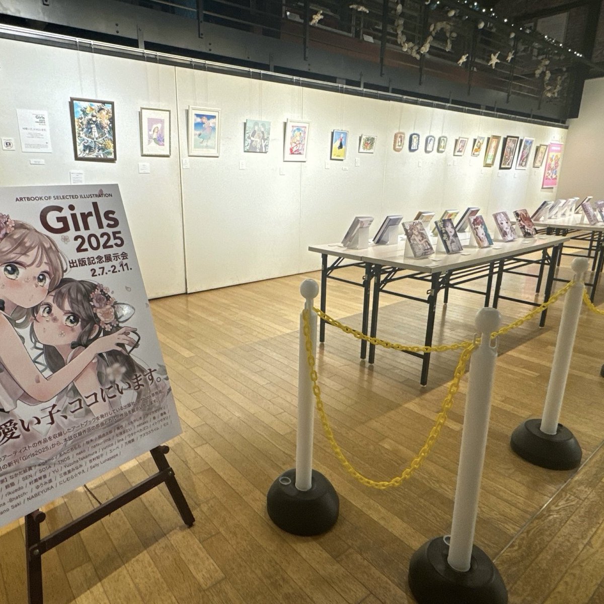 SLunapepe's tweet photo. 📙#artbook事務局 @artbook_jp 様の1/26発売の新刊 #Girls2025 の出版記念リアル展示会 #イラスト展 #Girls2025展 🖼️函館の #BAYギャラリー 金森赤レンガ倉庫内で  2/11迄開催中 💙 #Louvre Blue 🔼よろしく🤗✨ https://t.co/3c4TQNwTQu