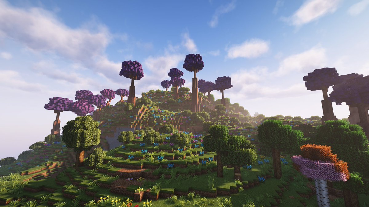 FumCraft's tweet image. 今日は鯖のみんなでModで遊んでみたよ！
260ほどModが入った中規模Modpackを作ってこんな世界で遊んだよ☺️
1.20のMod環境初触れの人が多かったのでまずはクリエで『こんなことできるよ～』というのを色々触れてもらいました（リプ続く）
#Minecraft 
#Modpack