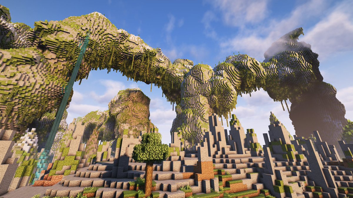 FumCraft's tweet image. 今日は鯖のみんなでModで遊んでみたよ！
260ほどModが入った中規模Modpackを作ってこんな世界で遊んだよ☺️
1.20のMod環境初触れの人が多かったのでまずはクリエで『こんなことできるよ～』というのを色々触れてもらいました（リプ続く）
#Minecraft 
#Modpack