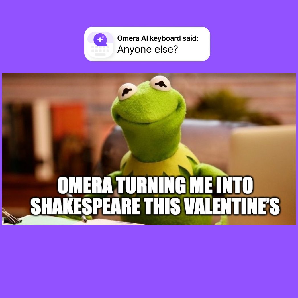 omera_app's tweet photo. Omera turning your ‘Hey’ into a Valentine’s masterpiece https://t.co/0mlZFrGfQ7