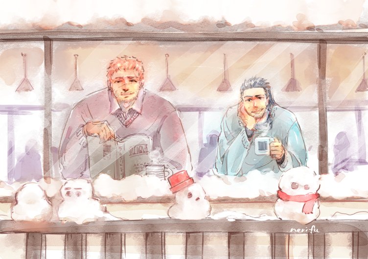 雪降りましたなぁ。
#fanart  #kingsglaiveff15 #KINGSGLAIVE #FF15