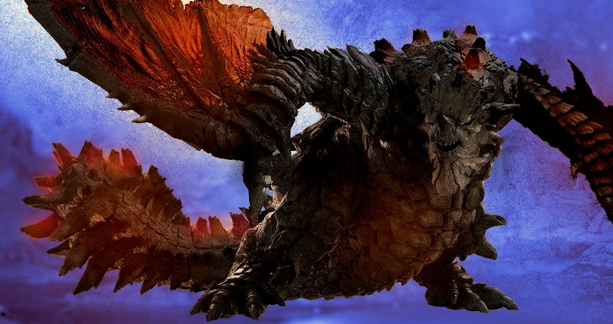 bony_cho's tweet photo. 【※ファンメイドです】グラビモス亜種 ワイルズ.ver を作ってみました。ワイルズに亜種も出てほしいな！！ https://t.co/VDNNwlYfyV