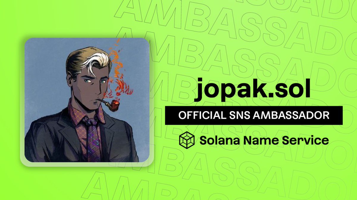 XavierDaMaxi's tweet photo. Huge news ! 🎉
 I’m honored to be selected as an @sns Ambassador!
Solana Name Service is paving the way for a decentralized future, and I’m excited to be part of this mission. 
Web3 identity is the future, and we’re just getting started! 
Let’s make solana more accessible 💯. https://t.co/QcvrAXV04s