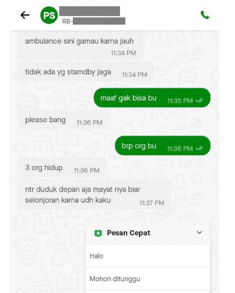 bvutteers's tweet image. KUMPULAN CHAT OJOL DAN CUSTOMER YANG BIKIN GELENG-GELENG KEPALA😭

- a thread -