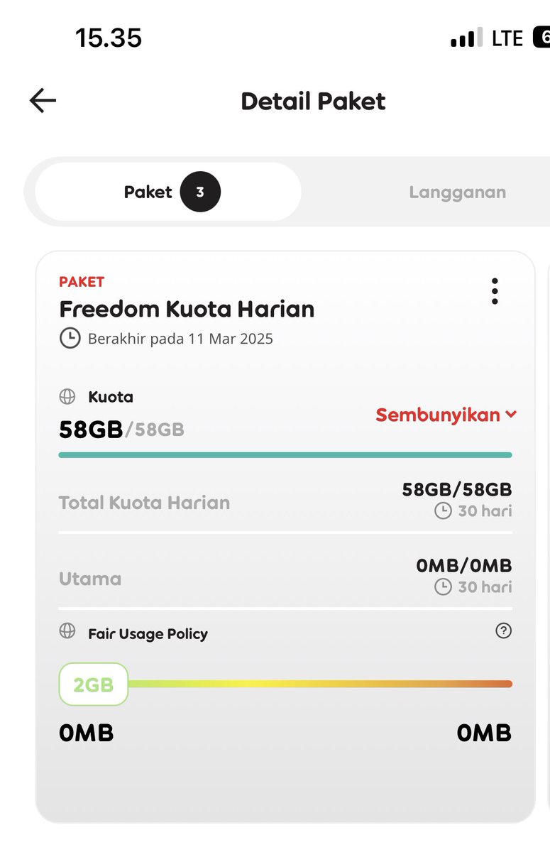 erry_slamet's tweet photo. @winqqstop Sama Kak 🥲beli Kuota Harian ternyata ini. Kayak menjebak banget sih ini. Cuma 2GB perhari. Udah abis 2GB, Udah gabisa ngapa2in. Mana disimpen ditampilan utama. Gimana nih @CareIM3 @indosat @indosatim3 jangan sampai yang lain kena. https://t.co/WWY2JXqOgR