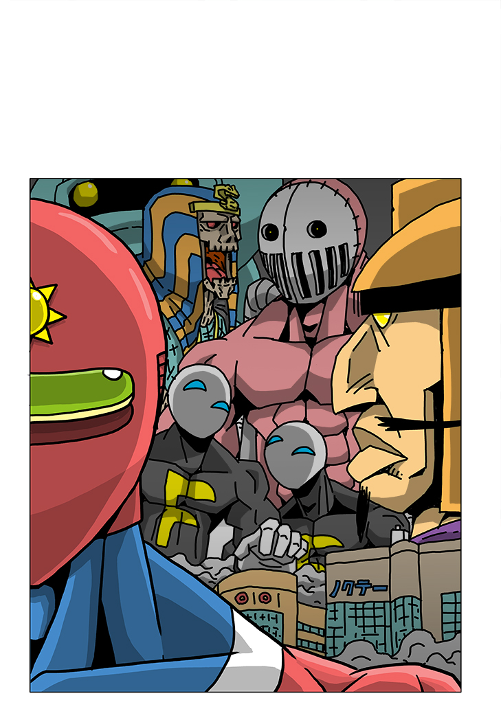 サンレッド完全版制作の際に仮に表紙にしていた画像と実際に1巻に使用