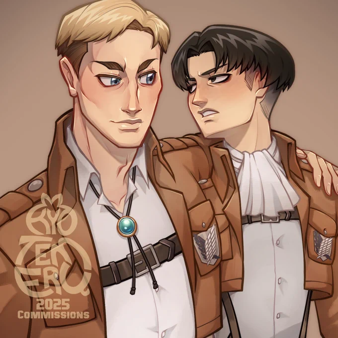 Art Comm preview for  !<3(see full piece over on insta and bsky)#AttackOnTitan 