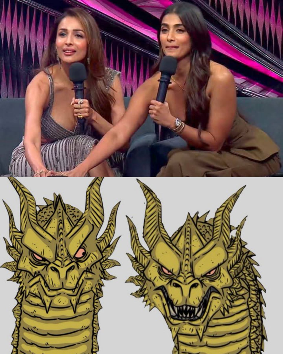 Neorees7's tweet photo. Two dragons 🔥🥵

#Poojahegde  #MalaikaArora https://t.co/W1ZCzjRRHc