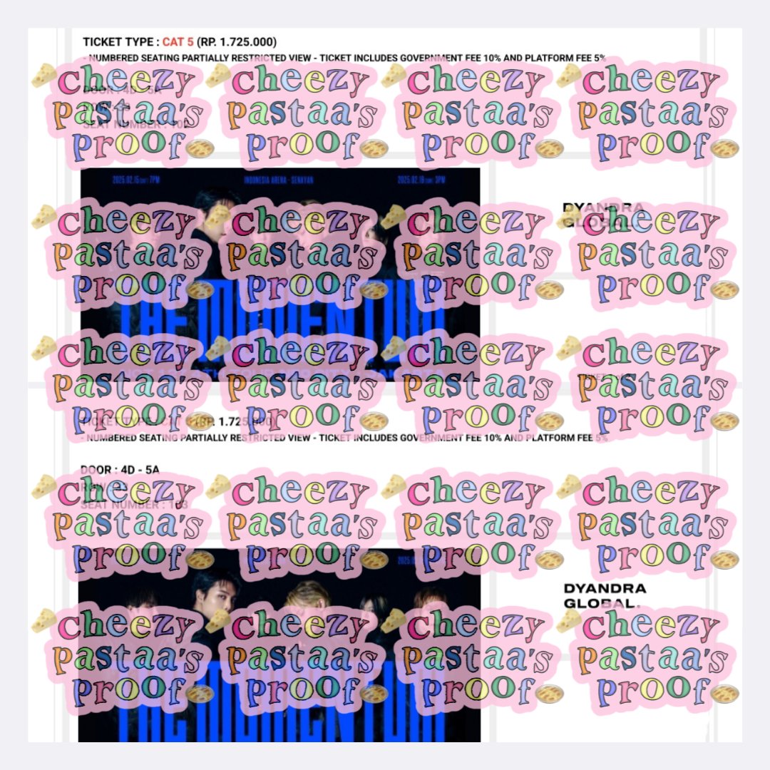 al ♡ • JASTIP JASWAR TIKET tweet media