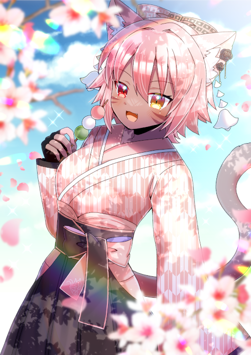 「#早く暖かくなって欲しい人は黙って春の画像をあげて 」|ヒヨヨ@skeb募集中のイラスト