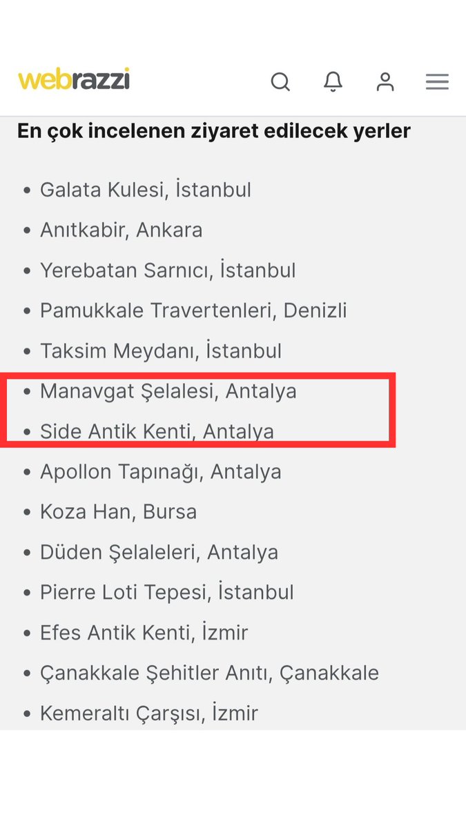 Webrazzi'nin haberine göre 2024 yılında Türkiye'de Google ile en çok aratılan 20 yerden 2 (yazıyla ikisi) Manavgat'ta yer alıyor. 

Manavgat'ımızın potansiyelini görebiliyor musunuz? Peki bunu nasıl değerlendirmek gerekir? #manavgat #turizm #pazar