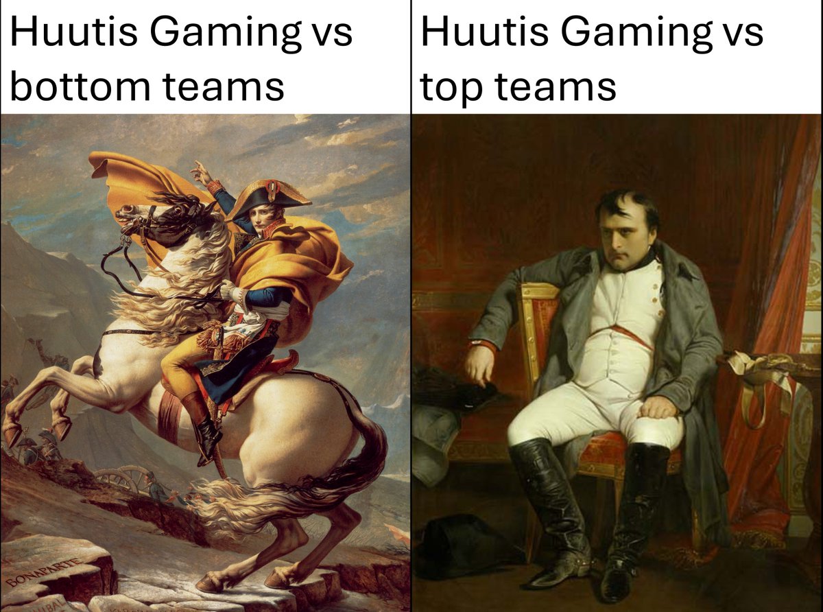 Jokaisessa liigassa pitää olla vedenjakaja. Meillä se on tänä vuonna <a href="/HuutisGaming/">Huutis Gaming</a> 🌊

Tänään kello 20:00 <a href="/FinnHouseLoL/">Finnhouse</a> kanavalla: twitch.tv/finnhouse tulee Huutis näyttämään miksi recordi on 0-2 top 5 vastaan ja 3-0 bottom 5 vastaan🔥 (ollaan top 5 btw😇)

#Löylytys 💯♨️