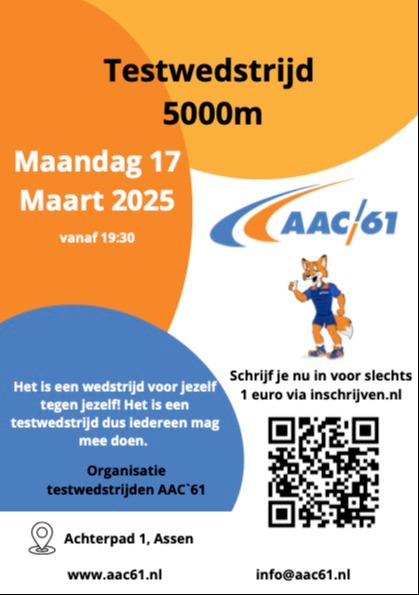 assenruns's tweet photo. Op ma. 17 maart organiseert @AtletiekAssen vanaf 19:30 een testwedstrijd op de vernieuwde atletiekbaan. Incl. tijdwaarneming kun je zo eens een wedstrijd oefenen. Voor-inschrijven (kosten €1) kan tot 16-3 op: https://t.co/HsxV6y6jL8. Serie-indeling gaat naar verwachte eindtijd https://t.co/iunKKBw7A5