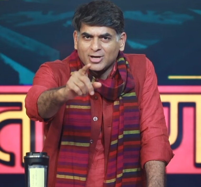 NewsAlgebraIND's tweet photo. 🚨 LALLANTOP REPORTER : Rajdeep Ji, The winner is BJP. BJP is covered by the journalist who is your friend. My question is for him 😭

RAJDEEP SARDESAI : "Hmm, Wait You're hosting the program like I'm very close to Arvind Kejriwal and Rahul Gandhi 😳"

SAURABH DWIVEDI 🔥  : "Sir, You don’t have to be that honest." 🤣
