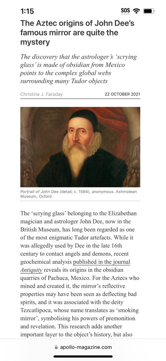 BornExistence's tweet photo. @OMApproach John Dee practiced black magic and tried to copy Aztec rituals. https://t.co/7nfR14Kpbg