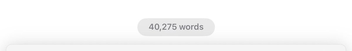 shanerooks's tweet photo. Sharing word count on my current writing project for personal accountability. 40,275
Actually feeling pretty good, and much more capable than I was at the start of this “novel” project. Act II is moving along and I already have editorial feedback for Act I.
#writingtwitter https://t.co/z1cBZqkkQp