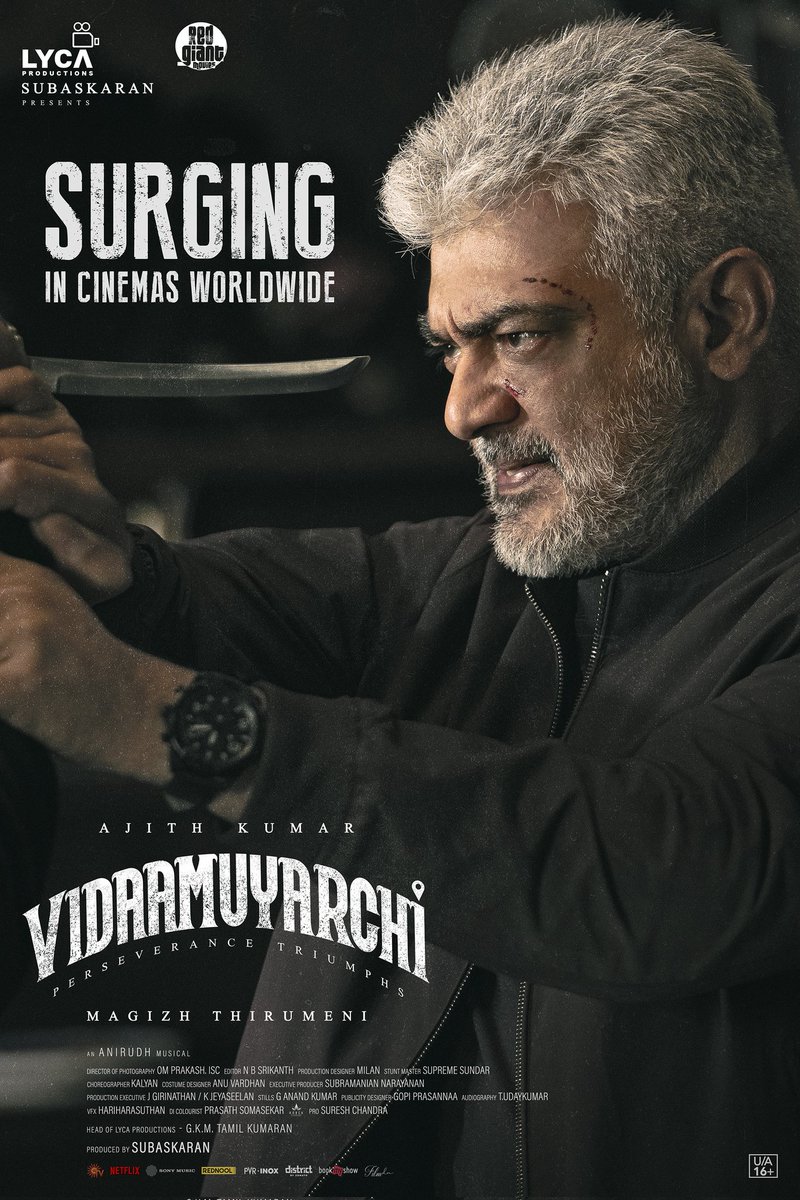 cinemapatti's tweet photo. #Ajithkumar's #VidaaMuyarchi grossing ₹179 crores worldwide... Thursday, Friday, saturday... https://t.co/kkUODLbSXO