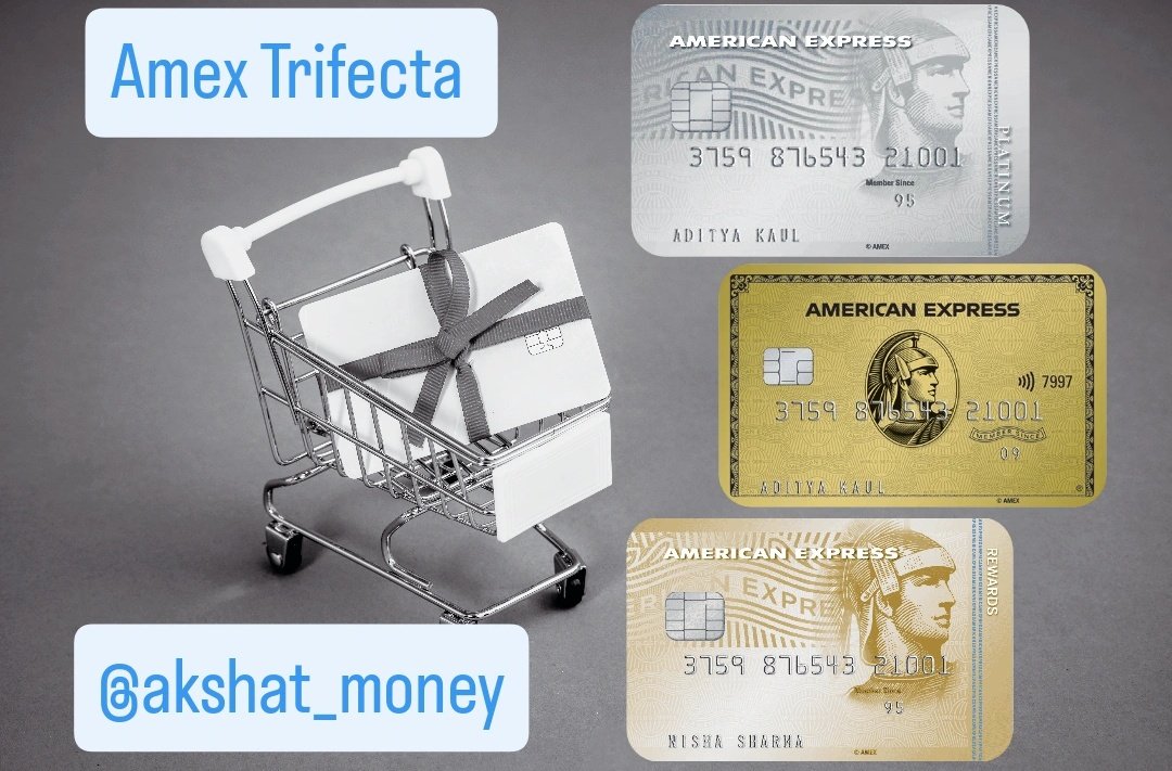 akshat_money's tweet image. #Day45 of sharing Fact/Tips on #CreditCards

🎓Mega Mega thread on Amex Trifecta Credit Cards💳

♥️Bonus: Details regarding all Redemption Options for Amex Points covered in the thread

Bookmark Now 🔖 
Long🧵-Brace Yourself

Basis publicly available info

(1/16)
#ccgeek #ccgeeks