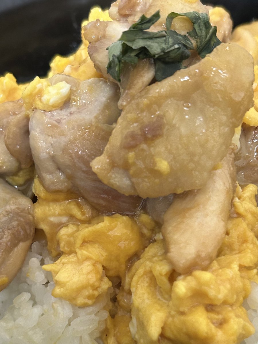 KEI_LEVELslime's tweet photo. 🥚【卵まみれチキン】🍗
黄金色に輝くなめらかな卵と、艶やかな照り焼きソースに包まれた柔らかい鶏肉！
おいしさはピカイチ

手軽な調理で至福の満足感を得られる⭐️
#料理 https://t.co/zyhOCFvEyq