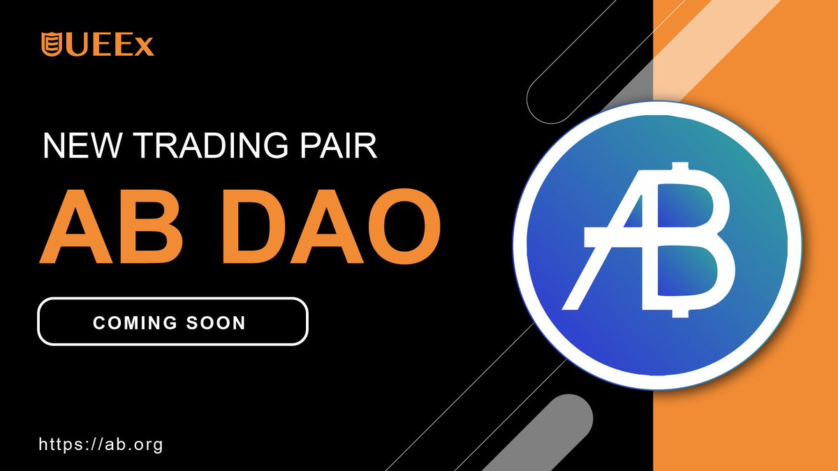 📢 AB (New) Token Coming Soon to UEEx We are excited to announce that with  the rebranding of Newton Project to AB, the AB DAO ecosystem is rapidly  growing. The AB (New)