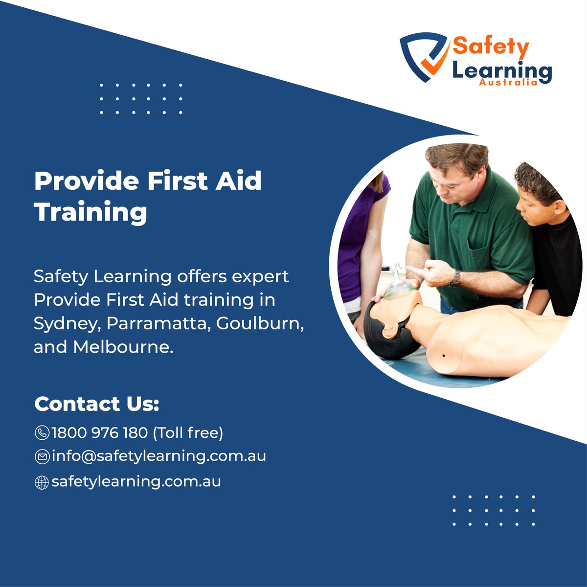 ElvaEliza714812's tweet image. ⏳Learn essential First Aid skills with Safety Learning and gain the confidence to act fast. Our nationally accredited training covers CPR, wound care, choking, allergic reactions, and more.🏥💪

🔗safetylearning.com.au

#FirstAidTraining #SafetyLearning #CPRTraining #SaveLives