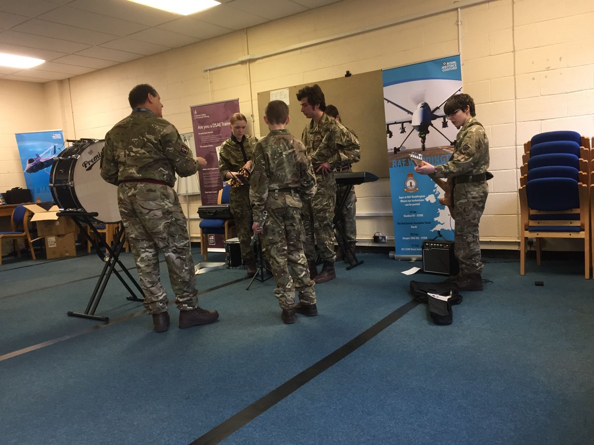 CosfordCadets's tweet photo. We recently held a music training day, welcoming our band members, training flight cadets, and visitors from @265Chetwynd for a day of learning, practice, &amp; collaboration. Events like this help cadets develop discipline, confidence, &amp; teamwork - all through the power of music
1/2 https://t.co/Gw9aC4Tgrg