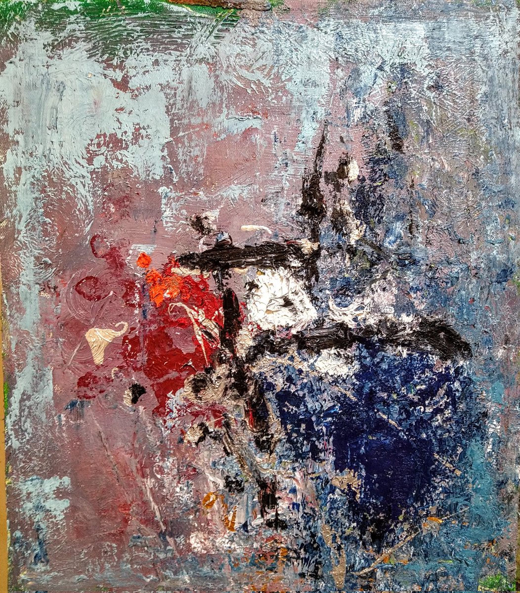 to_hsun's tweet image. #油絵 #抽象画 #artist #abstractart #oilpainting #creation
