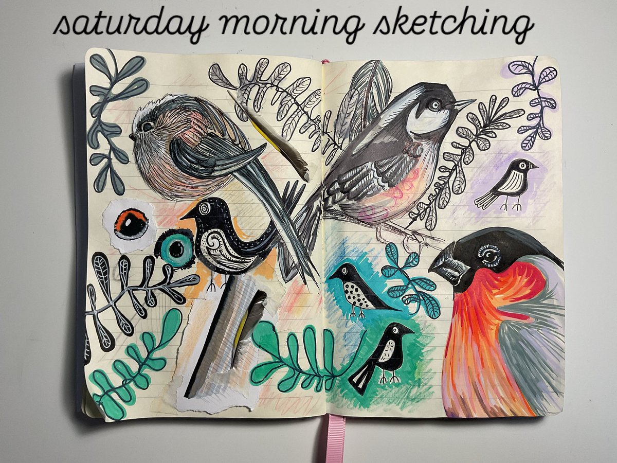 Pudding Bag, Bull Spink &amp; Black Headed Bob #Norfolk  #illustration #spring