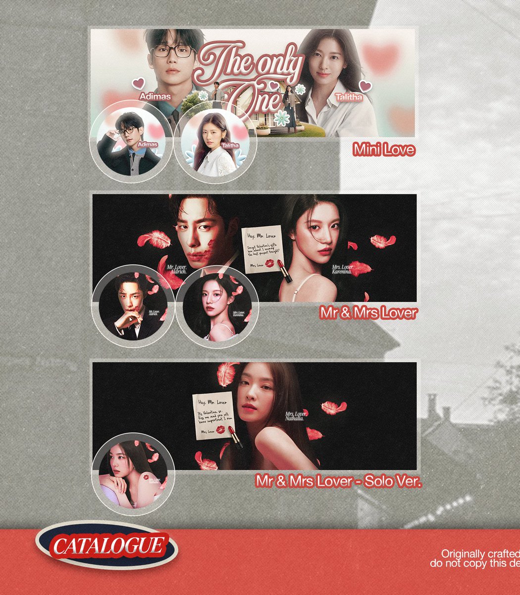 williamdlka's tweet photo. ㅤ

REPOST kalau kamu mau layout valentine single/couple by @avantgarages (untuk 5 orang pemenang)

ㅤ https://t.co/wY5tLygYHD