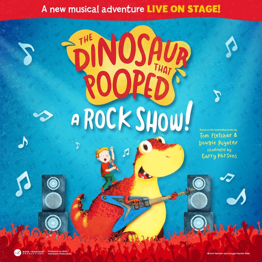 Scarborough Spa (@scarboroughspa) on Twitter photo 🦖 𝗡𝗘𝗪 𝗙𝗢𝗥 𝟮𝟬𝟮𝟱 - The Dinosaur That Popped
📚 Adapted from the number 1 best-selling books by <a href="/TomFletcher/">Tom Fletcher</a> & <a href="/DougiePoynter/">Dougie Poynter</a>!
🎼 Featuring new songs, lots of laughs and a whole lot of Poo!
📍 28th July, 12:30pm | 3:30pm
🎟 tinyurl.com/2hnw5xdn // ☎ 01723 376774 🦖 𝗡𝗘𝗪 𝗙𝗢𝗥 𝟮𝟬𝟮𝟱 - The Dinosaur That Popped
📚 Adapted from the number 1 best-selling books by <a href="/TomFletcher/">Tom Fletcher</a> & <a href="/DougiePoynter/">Dougie Poynter</a>!
🎼 Featuring new songs, lots of laughs and a whole lot of Poo!
📍 28th July, 12:30pm | 3:30pm
🎟 tinyurl.com/2hnw5xdn // ☎ 01723 376774