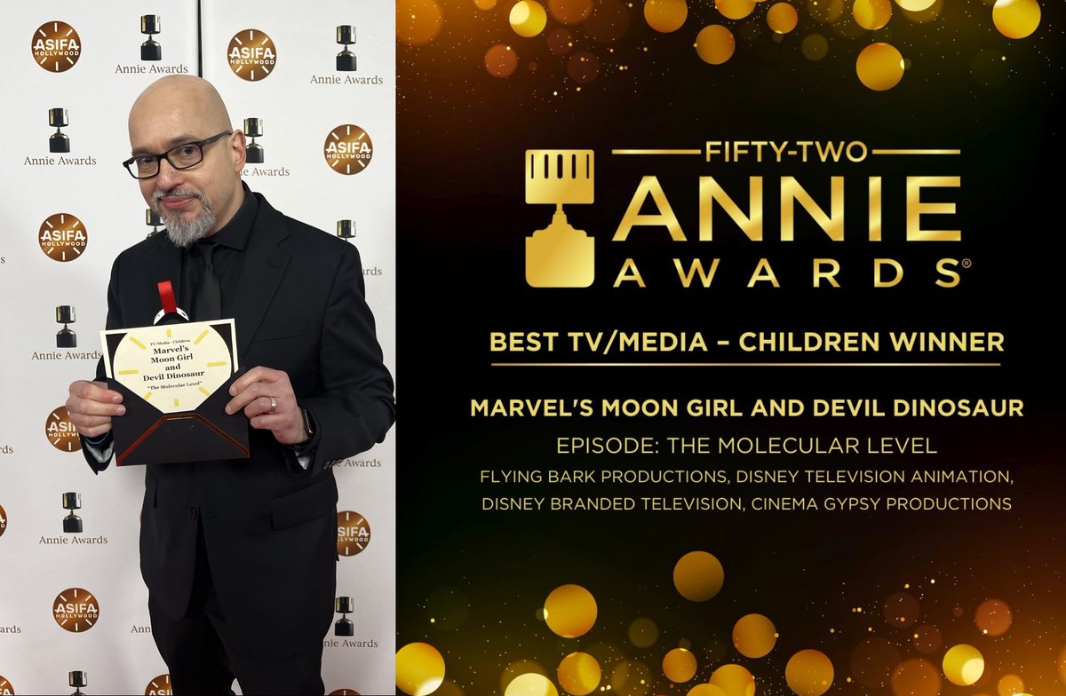 Steve Loter (@steveloter) on Twitter photo #MoonGirlAndDevilDinosaur won the best TV/Media Children's series at <a href="/AnnieAwards/">AnnieAwards</a>. This was very special to me. Thank you so much <a href="/ASIFAHollywood/">ASIFA-Hollywood</a> #Marvel #DisneyPlus #disneychannel #MoonGirlAndDevilDinosaur won the best TV/Media Children's series at <a href="/AnnieAwards/">AnnieAwards</a>. This was very special to me. Thank you so much <a href="/ASIFAHollywood/">ASIFA-Hollywood</a> #Marvel #DisneyPlus #disneychannel