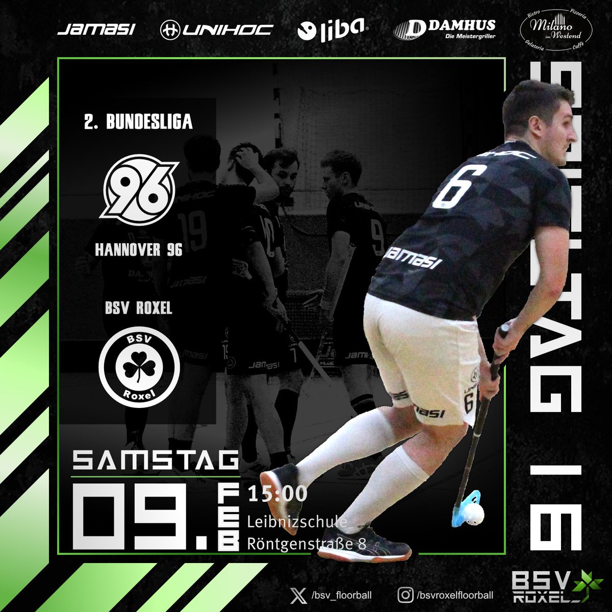 Auf dem Weg zur vorletzten Auswärtsspiel geht's heute nach Hannover.

#Floorball #2FBL #H96ROX #Hannover