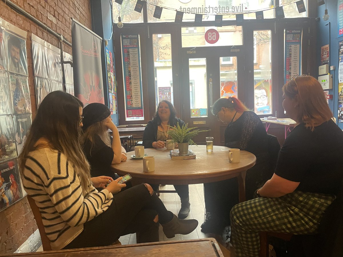 Funny Women (@funnywomen) on Twitter photo Comedy curious? Join us for informal Mentoring Meetup and Open Mic as part of the #glitterproject at <a href="/BigDiff_Venue/">The Big Difference</a> <a href="/LeicsComedyFest/">Leicester Comedy Festival</a> today with <a href="/RachCreeger/">Rachel Creeger</a> <a href="/FunnyWomenLynne/">Lynne Parker</a>. We’re here until 12.30pm and Open Mic 1-2pm. Comedy curious? Join us for informal Mentoring Meetup and Open Mic as part of the #glitterproject at <a href="/BigDiff_Venue/">The Big Difference</a> <a href="/LeicsComedyFest/">Leicester Comedy Festival</a> today with <a href="/RachCreeger/">Rachel Creeger</a> <a href="/FunnyWomenLynne/">Lynne Parker</a>. We’re here until 12.30pm and Open Mic 1-2pm.