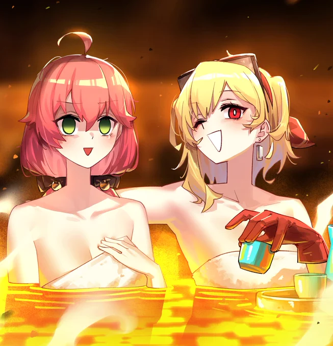 Lava is just an onsen for Kaela#inKaela 