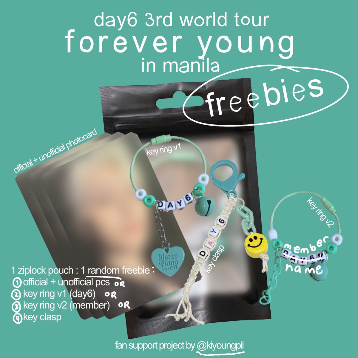 day6 forever young in manila ꕤ fan support by kiyoungpil ☻

𖧷♥︎♡𑁍

✦ 1:1 (random)
✦ 20250222
✦ location/time tbd on dday
✦ pls like &amp; rt 

see you soon, mydays! ૮꒰˵• ﻌ •˵꒱ა ♡⊹

 #DAY6_3RD_WORLDTOUR_MNL #Day6inManila
