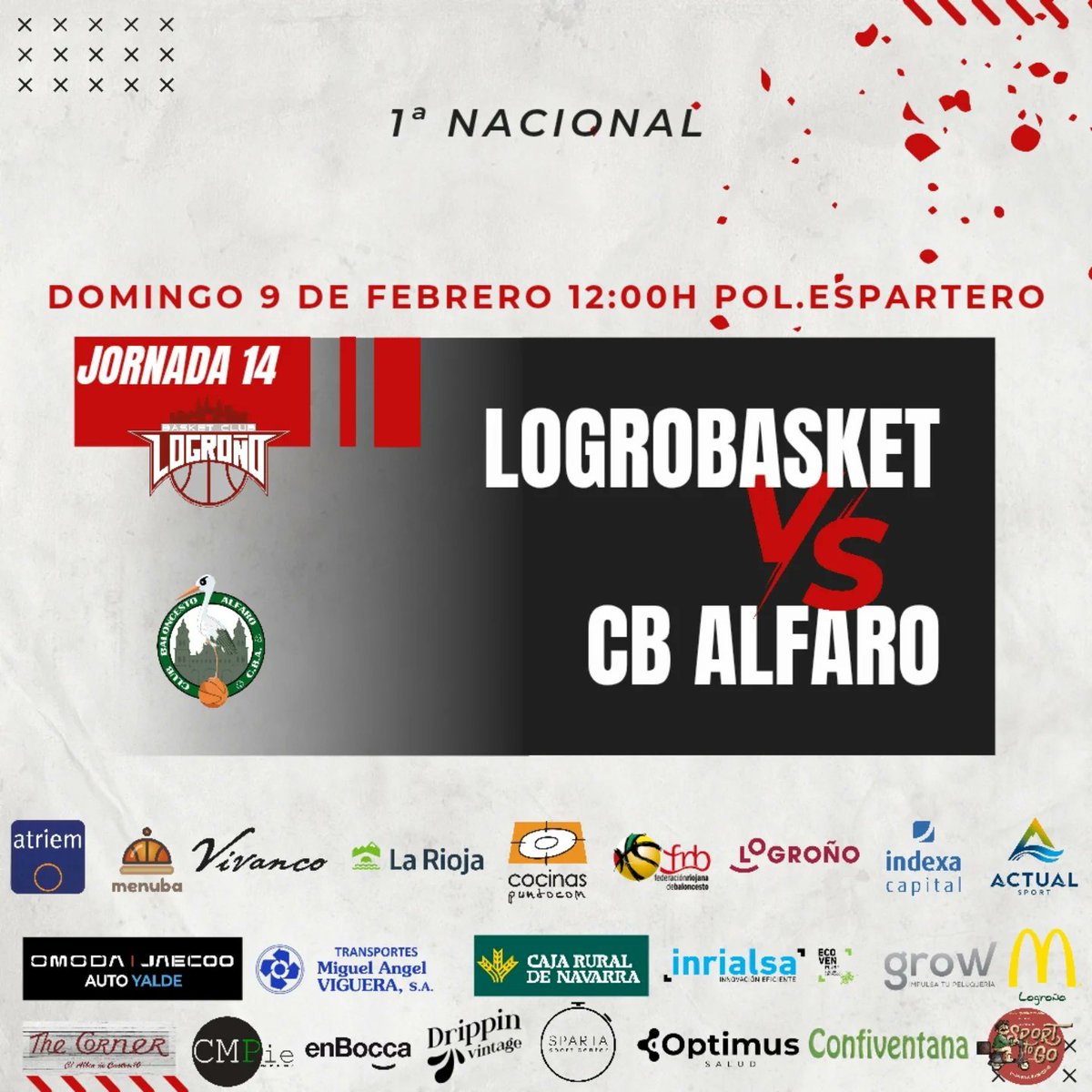 Últimos partidos del fin de semana los que disputan hoy nuestros equipos senior. 

LBC <a href="/cocinascom/">Cocinas.com</a> 
🏆 Tercera FEB
🕛 12:00
🆚 <a href="/TabirakoBaqueST/">Tabirako S.T.</a> 
📍Pol. Landako

LogroBasket 
🏆 1ª Nacional 
🕛 12:00
🆚 <a href="/CbAlfaro/">C. BALONCESTO ALFARO</a> 
📍Pol. Espartero