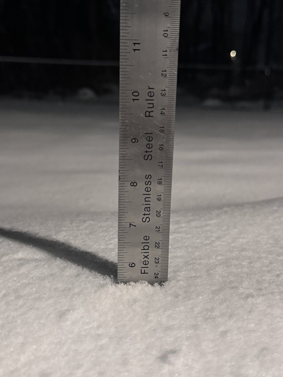 Good morning <a href="/gilsimmons/">Gil Simmons</a> 

Happy Snowday

I measured when I took my pups out this morning and so far Milford has 5 1/2 inches. Crispy top layer. Not looking forward to shoveling when it gets light out. 

<a href="/Ash_Baylor/">Ashley Baylor</a> <a href="/ZduhaimeWeather/">Zack Duhaime</a>