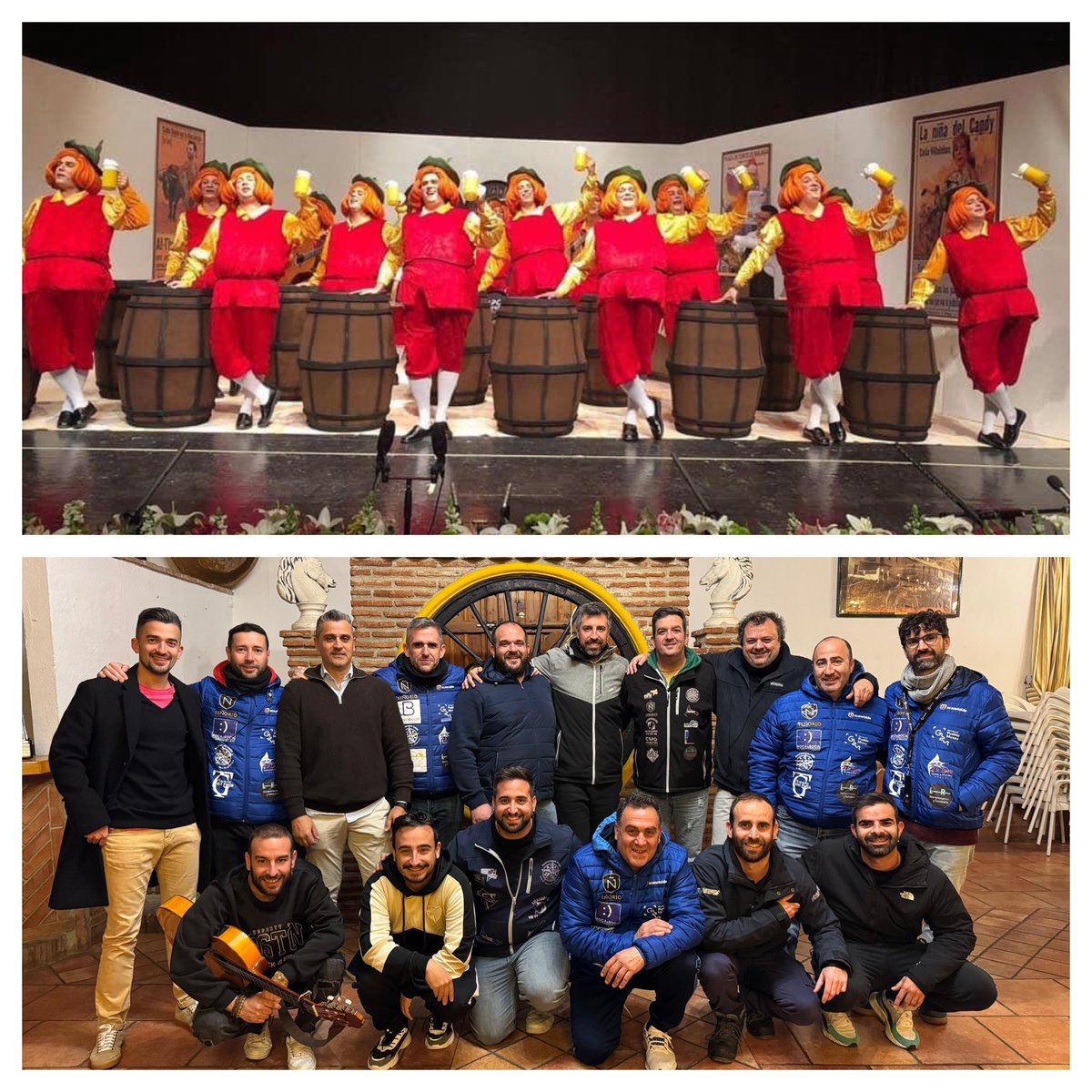 murga_torrole's tweet photo. En 2019 nos subimos por primera y última vez a las tablas del teatro de la ESAD. Hoy regresamos al #coacmlg con nervios, ilusión, responsabilidad y muchas canas. También algunas con caras nuevas y otras a las que echaremos de menos pero siempre formarán parte de nosotros https://t.co/jTKVMi3Qo3