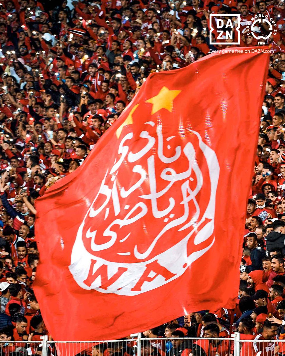🇲🇦❤️

#FIFACWC | <a href="/WACofficiel/">Wydad Athletic Club</a>