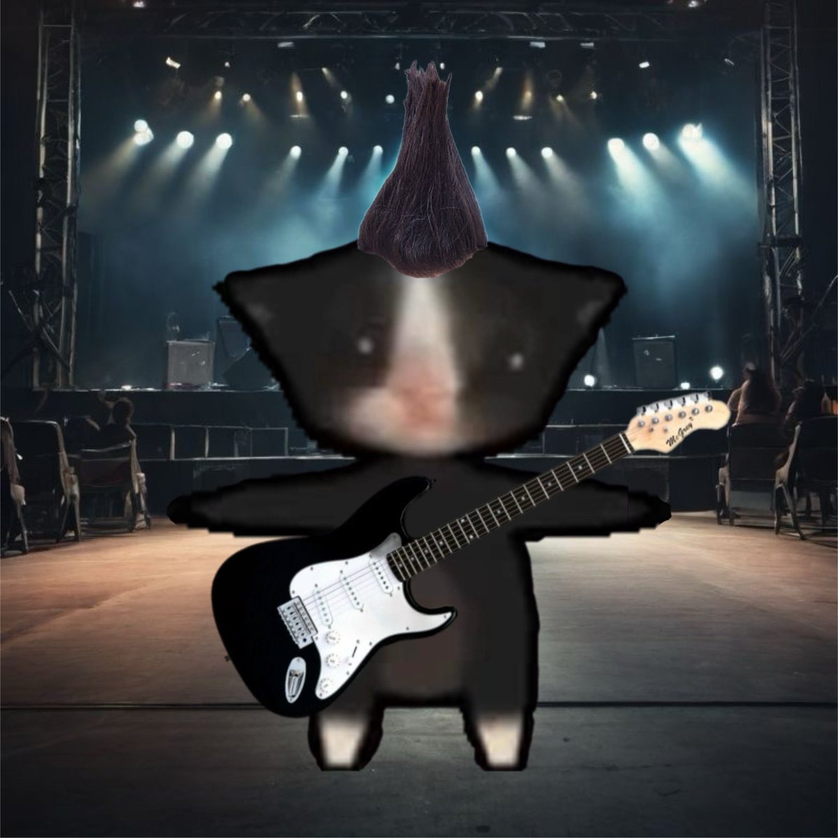 AutistaCat's tweet photo. Rocktista Cat spinning so hard even the guitar strings are dizzy 🎸😵‍💫 https://t.co/wiLK9tT8BI
