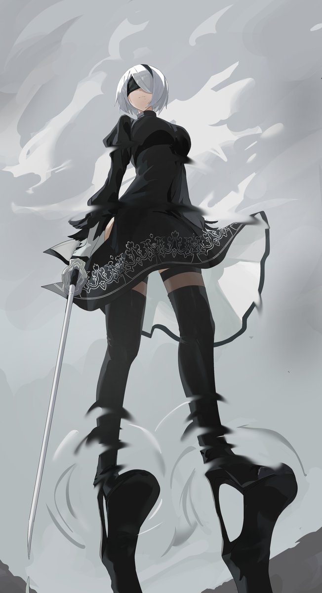 ヨルハ二号B型 「2B 」|ベクシン@skeb受付中のイラスト