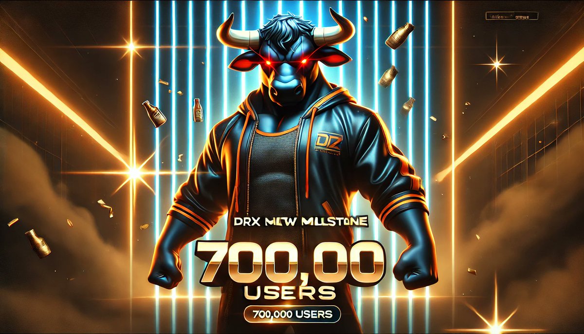 DrxToken's tweet photo. DRX Hits New Milestones! 🚀

We’re growing stronger every day! 🎉 DRX has reached 700K users on our Mini App Telegram, 12K followers on Instagram, and 500K members in our Telegram community!

This our official Channel from DRX 
Channel 1: https://t.co/Sh7KkXlZzw
Channel 2: https://t.co/2oU9zA5mkL
Instagram: https://t.co/5dq8iNbPDf

Thank you for being part of this journey—this is just the beginning! 🔥💯

#DRX #NextLevel #MilestoneUnlocked #StrongerTogether
