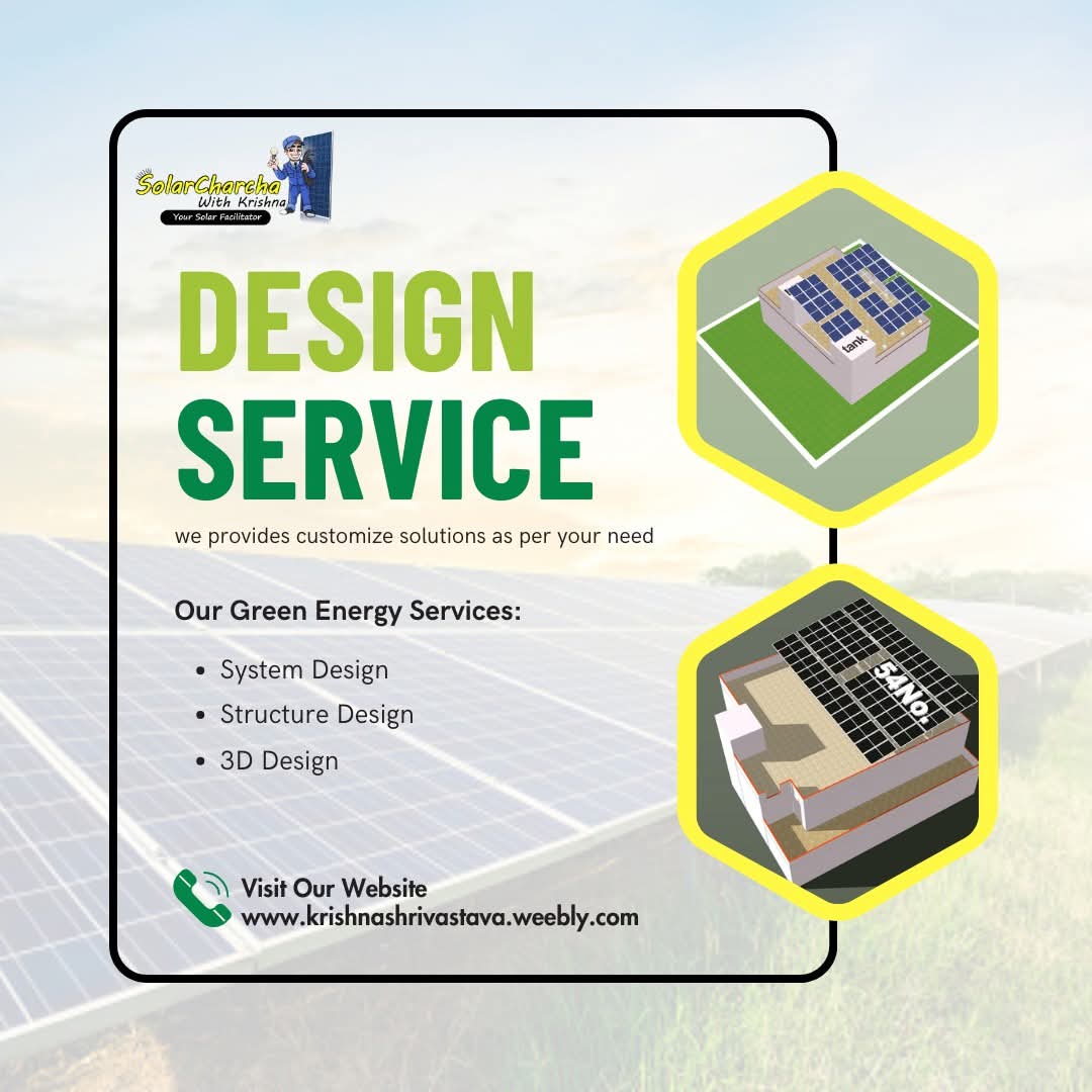 KrishankantShr6's tweet image. Solar design service
start from 10/- pesa per watt
#solardesign #solarcharcha #structuredesign #solar3d #solarkrishna #solarskills