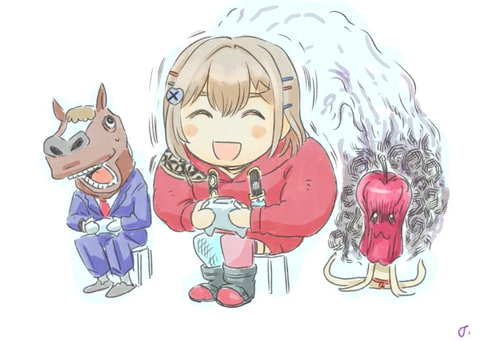 血の代わりに不幸を喰らうもの まる #罰アート#ばあちゃる 