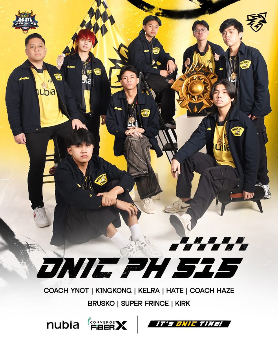 The Super Family is back — but bolder.

We're not stopping. We're coming for more. We want 'em all.

ONIC PH S15 OFFICIAL LINEUP 💛🖤

The race is on, SONICS! 🏁

#itsONICtime #ONICPH
