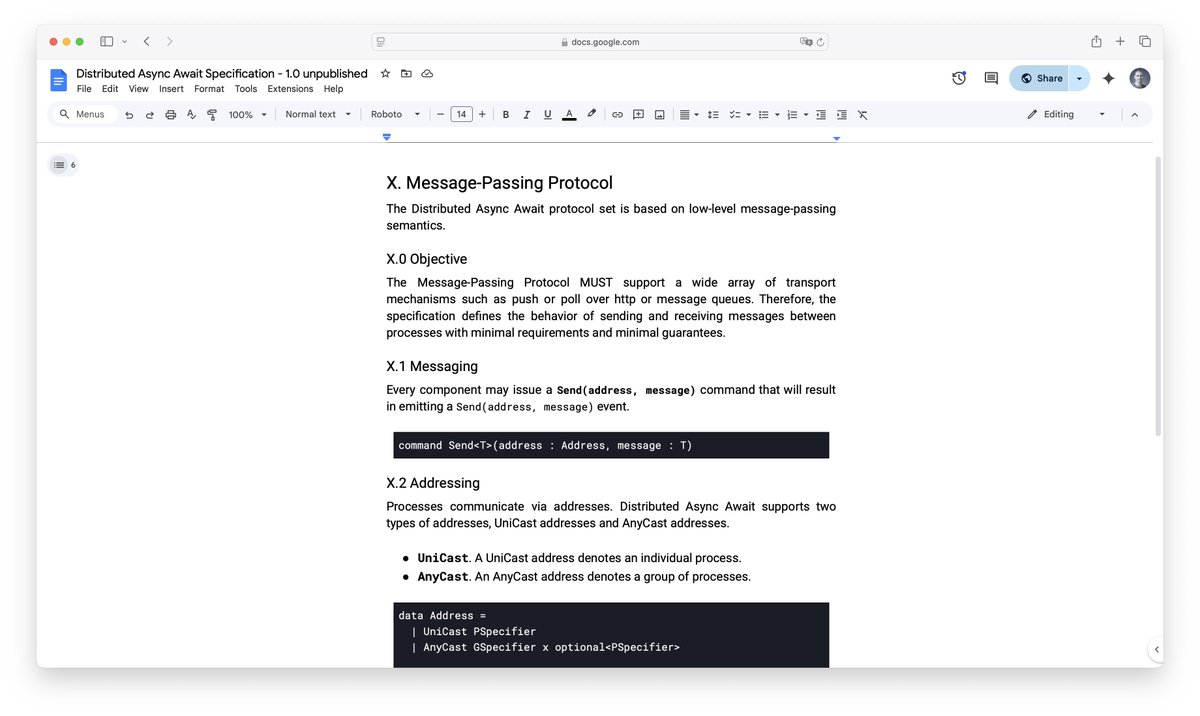 DominikTornow's tweet image. One of the most fascinating aspects of @resonatehqio? The message-passing protocol

Everything in Distributed Async Await distills to a single Send primitive

One abstract primitive powers the entire programming model—everything else is built on top

#DistributedSystems