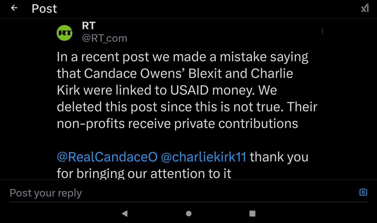 KRamirezCA's tweet photo. @SantaSurfing @RealCandaceO @RT_com @charliekirk11 Here is their drag back, seems to have gotten buried. 
People make mistakes. https://t.co/g9kpYi4JEy