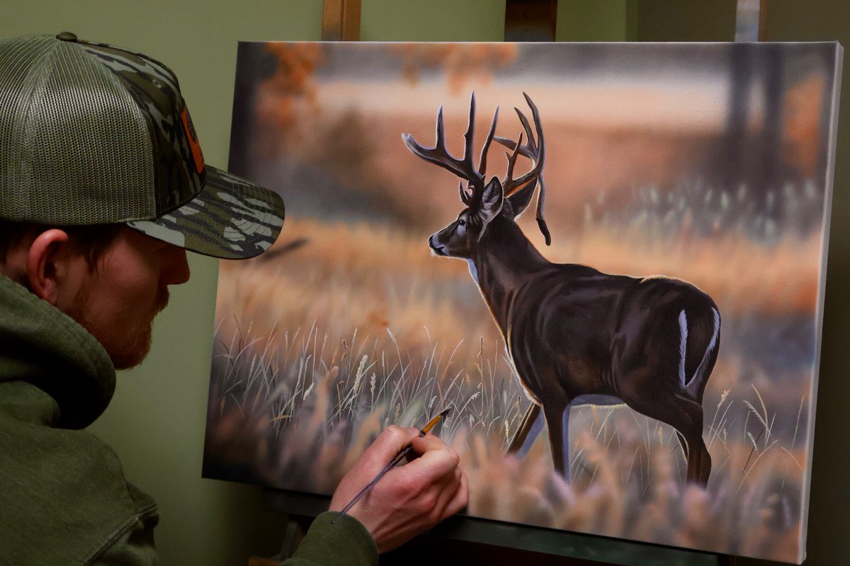 New painting I just finished up #whitetail #deer #deerhunting <a href="/furfishgame/">Fur-Fish-Game</a>