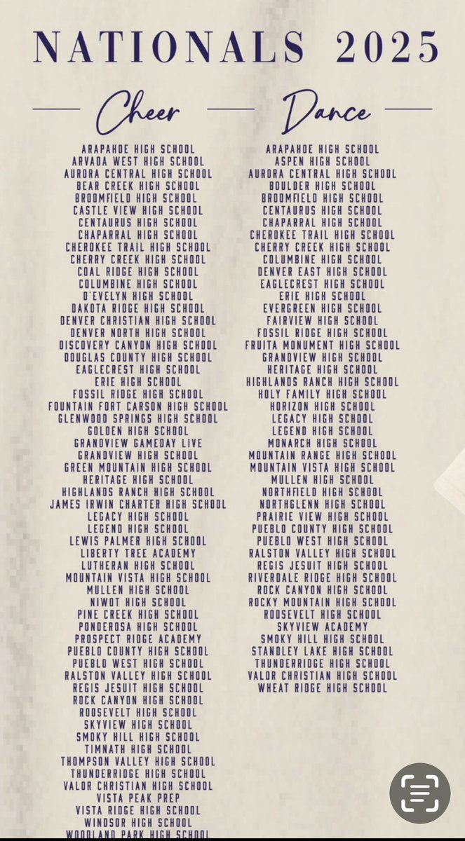 CO PROUD!!🏔️ Congrats to all the teams who have or will participate at Nationals. It’s been fun watching this weekend! Best of luck to those advancing to finals and good luck to those coming in this weekend to compete. Way to represent CO! Thanks for all the work <a href="/VarsitySpirit/">Varsity Spirit</a>