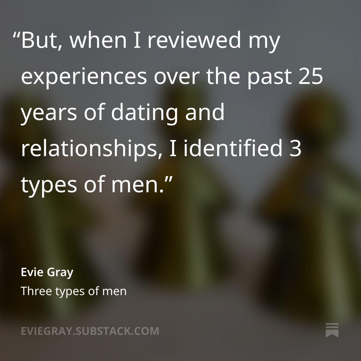 loveintech's tweet photo. My friend Evie Gray wrote an insightful essay that challenges all men to ask themselves important questions—not from the mind, but with honesty rooted in their personal history and what truly lives in their hearts

#Writer #love  #writersoftwitter #Essays #relationships #feminist https://t.co/GV2mifH1Dd
